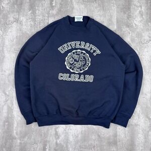 Vintage Colorado University Buffaloes Sweatshirt Mens M Velva Sheen Crewneck